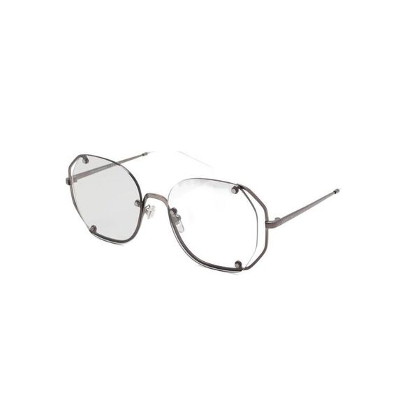 EMPORIO ARMANI Women's Rimless Geometric Sunglasses Women LIGHT GREY - Picture 2 of 3